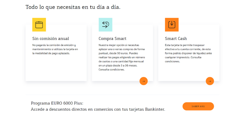 Características positivas de la Tarjeta Única de Bankinter.