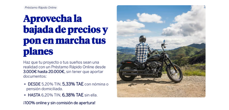 Captura de pantalla del sitio web de BBVA.