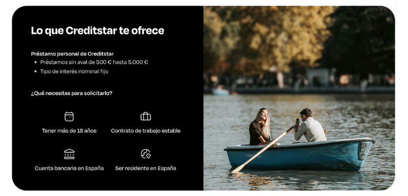 Lo que Creditstar ofrece a sus consumidores.